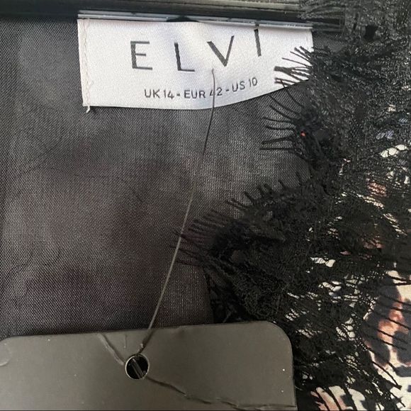 ⭐️Host Pick⭐️ 🆕 Elvi: Sleeveless Leopard Print & Lace Trim Midi Dress - Picture 11 of 13